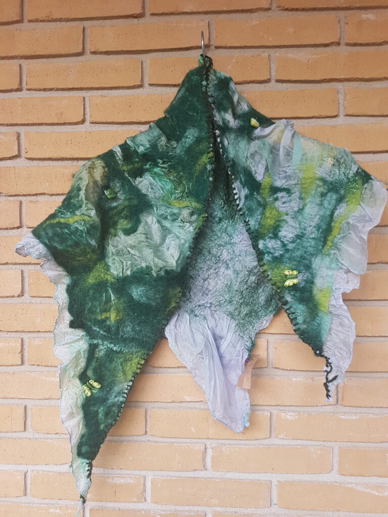 sjaal Groen vlinder