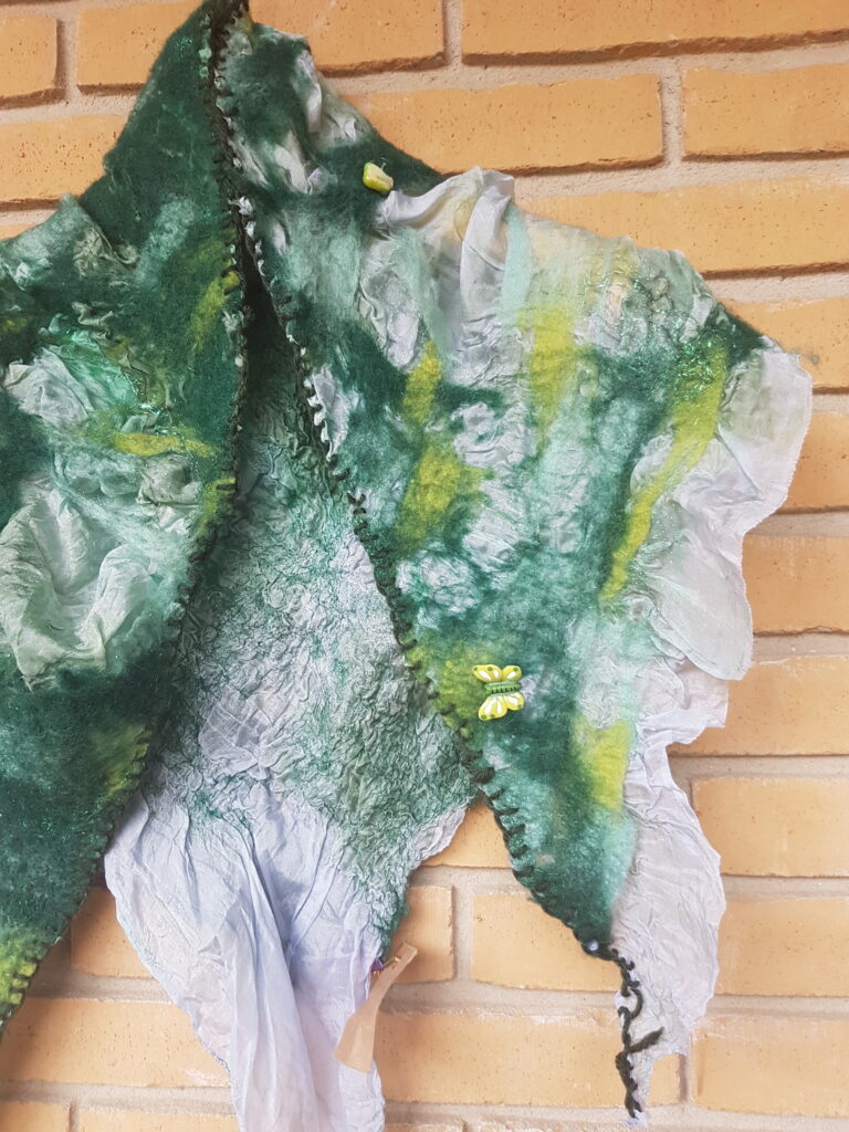 sjaal Groen vlinder